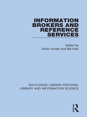 cover image of Information Brokers and Reference Services